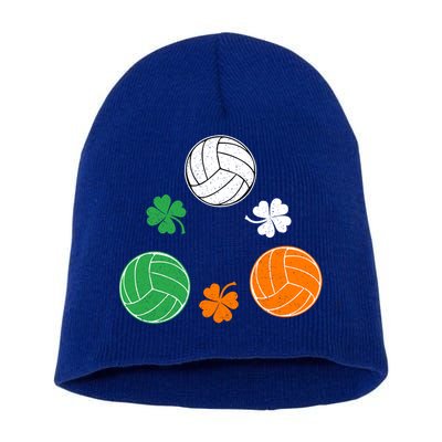 Basketball Clover Irish Flag Costume St Patricks Day Gift Short Acrylic Beanie