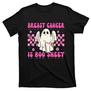 Breast Cancer Is Boo Sheet Halloween Breast Cancer Awareness T-Shirt