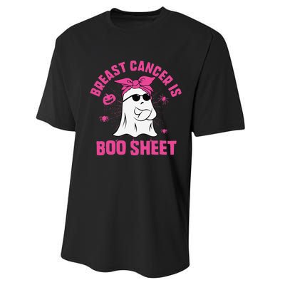 Breast Cancer Is Boo Sheet Ghost Halloween Breast Cancer Performance Sprint T-Shirt