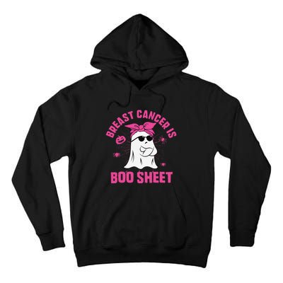 Breast Cancer Is Boo Sheet Ghost Halloween Breast Cancer Tall Hoodie