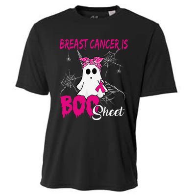 Breast Cancer Is Boo Sheet Ghost Halloween Breast Cancer Cooling Performance Crew T-Shirt