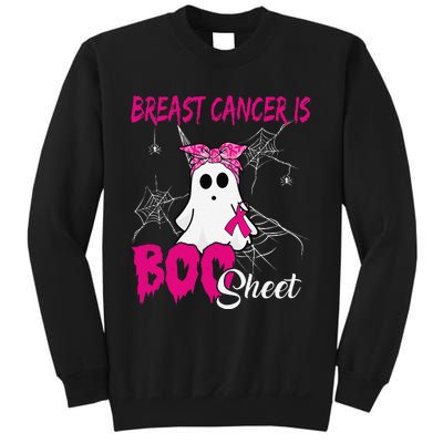 Breast Cancer Is Boo Sheet Ghost Halloween Breast Cancer Sweatshirt