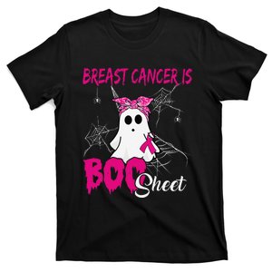 Breast Cancer Is Boo Sheet Ghost Halloween Breast Cancer T-Shirt