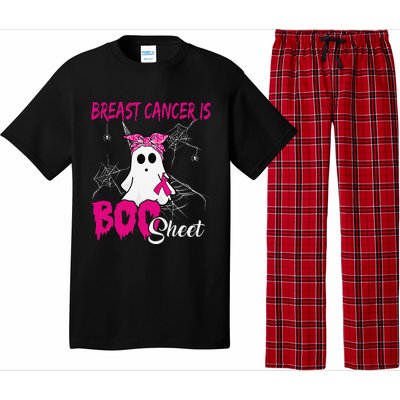 Breast Cancer Is Boo Sheet Ghost Halloween Breast Cancer Pajama Set