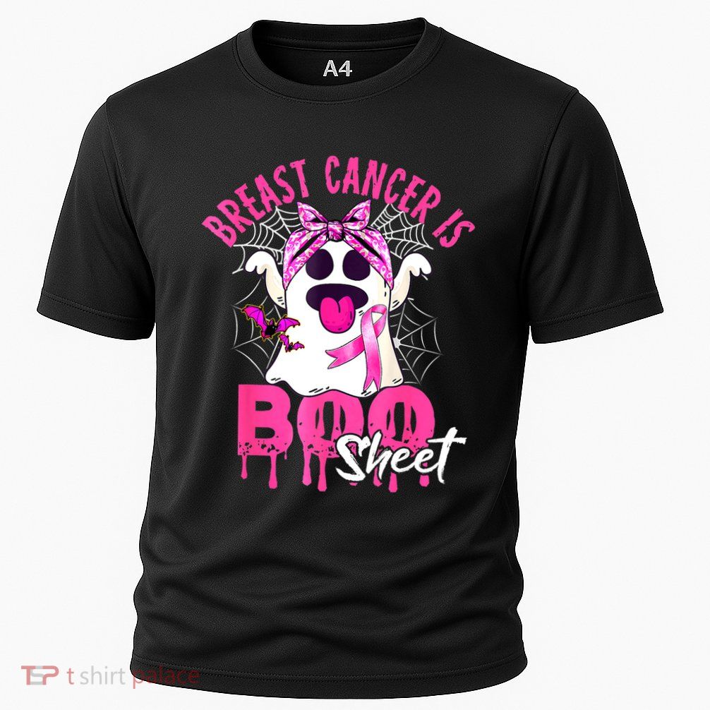 Breast Cancer Is Boo Sheet Halloween Breast Cancer Awareness Performance Shirt