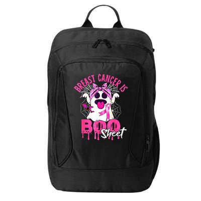 Breast Cancer Is Boo Sheet Halloween Breast Cancer Awareness City Backpack