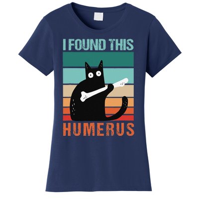 Black Cat I Found This Humerus Cat Joke Women's T-Shirt