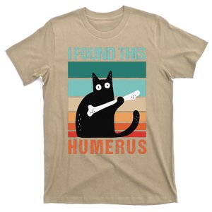 Black Cat I Found This Humerus Cat Joke T-Shirt