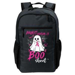 Breast Cancer Is Boo Sheet Halloween Breast Cancer Awareness Daily Commute Backpack