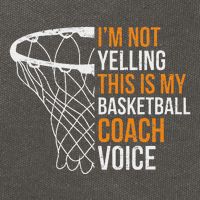 Basketball Coach IM Not Yelling Basketball Coach Voice Cotton Canvas Backpack