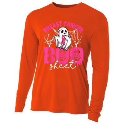 Breast Cancer Is Boo Sheet Breast Cancer Warrior Halloween Cooling Performance Long Sleeve Crew