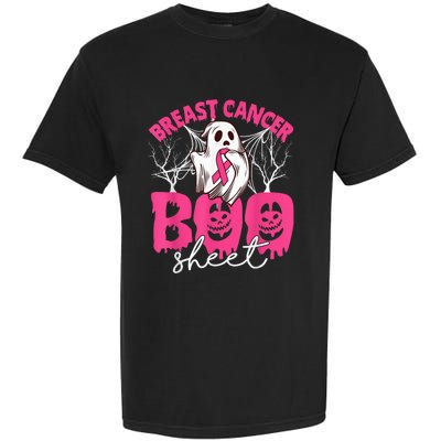 Breast Cancer Is Boo Sheet Breast Cancer Warrior Halloween Garment-Dyed Heavyweight T-Shirt