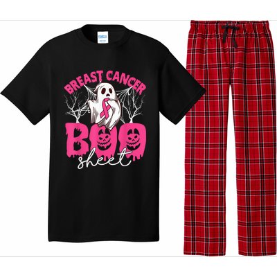 Breast Cancer Is Boo Sheet Breast Cancer Warrior Halloween Pajama Set