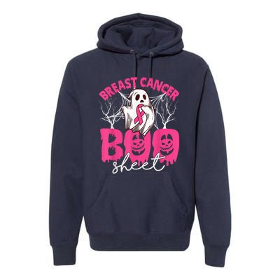 Breast Cancer Is Boo Sheet Breast Cancer Warrior Halloween Premium Hoodie