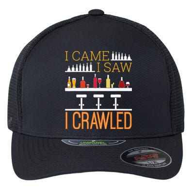 Bar Crawl I Came I Saw I Crawled Pub Crawl Alcohol Drinking Flexfit Unipanel Trucker Cap