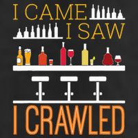 Bar Crawl I Came I Saw I Crawled Pub Crawl Alcohol Drinking 15oz Campfire Ceramic Mug