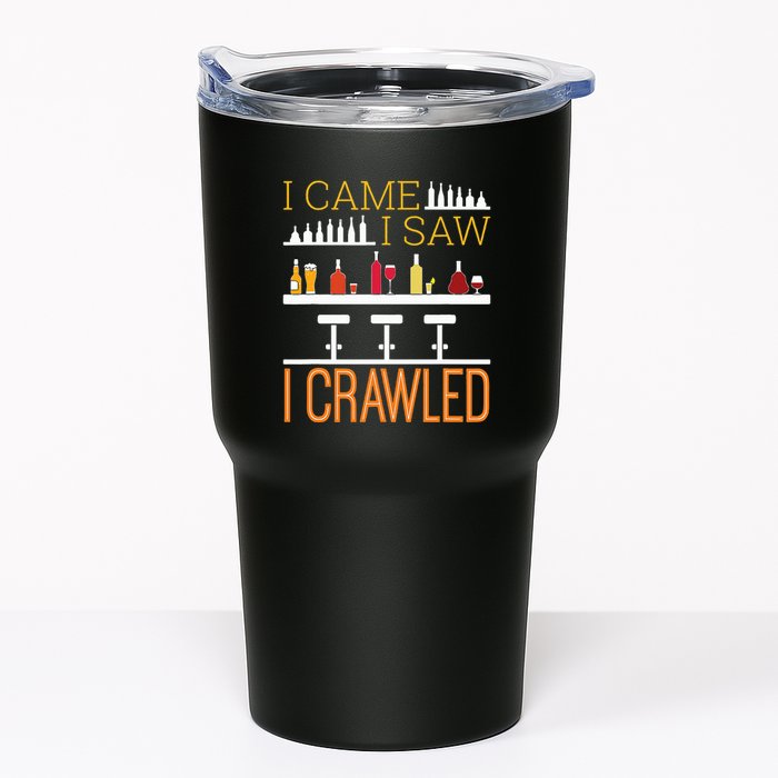 Bar Crawl I Came I Saw I Crawled Pub Crawl Alcohol Drinking Tumbler