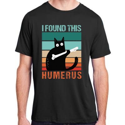 Black Cat I Found This Humerus Cat Joke Adult ChromaSoft Performance T-Shirt