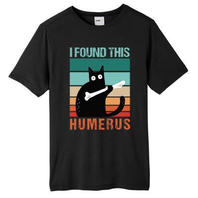 Black Cat I Found This Humerus Cat Joke Tall Fusion ChromaSoft Performance T-Shirt