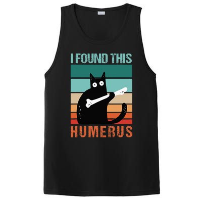 Black Cat I Found This Humerus Cat Joke PosiCharge Competitor Tank