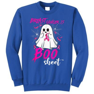 Breast Cancer Is Boo Sheet Halloween Breast Cancer Awareness Sweatshirt