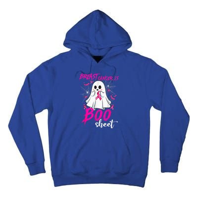 Breast Cancer Is Boo Sheet Halloween Breast Cancer Awareness Tall Hoodie