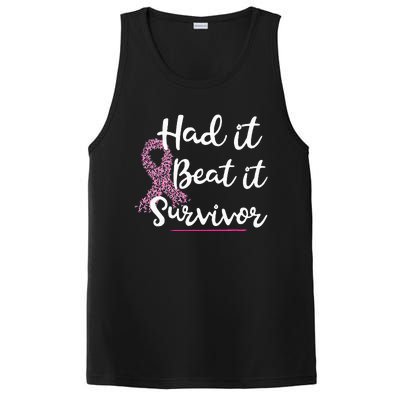 Breast Cancer I Had It I Beat It Survivor Pink Ribbon PosiCharge Competitor Tank