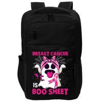 Breast Cancer Is Boo Sheet Halloween Funny Ghost Pink Ribbon Impact Tech Backpack