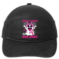 Breast Cancer Is Boo Sheet Halloween Funny Ghost Pink Ribbon 7-Panel Snapback Hat