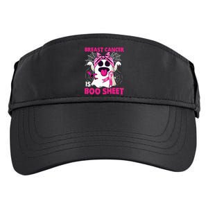 Breast Cancer Is Boo Sheet Halloween Funny Ghost Pink Ribbon Adult Drive Performance Visor