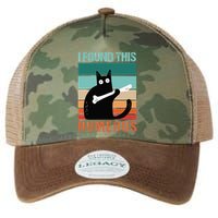 Black Cat I Found This Humerus Cat Joke Legacy Tie Dye Trucker Hat