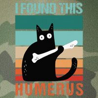 Black Cat I Found This Humerus Cat Joke Legacy Tie Dye Trucker Hat