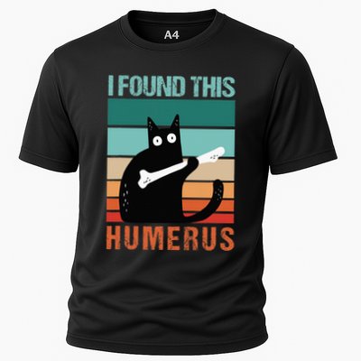 Black Cat I Found This Humerus Cat Joke Performance Shirt