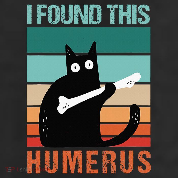 Black Cat I Found This Humerus Cat Joke 25L Jumbo Tote
