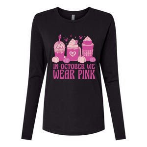 Breast Cancer In October We Wear Pink Womens Cotton Relaxed Long Sleeve T-Shirt