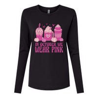 Breast Cancer In October We Wear Pink Womens Cotton Relaxed Long Sleeve T-Shirt