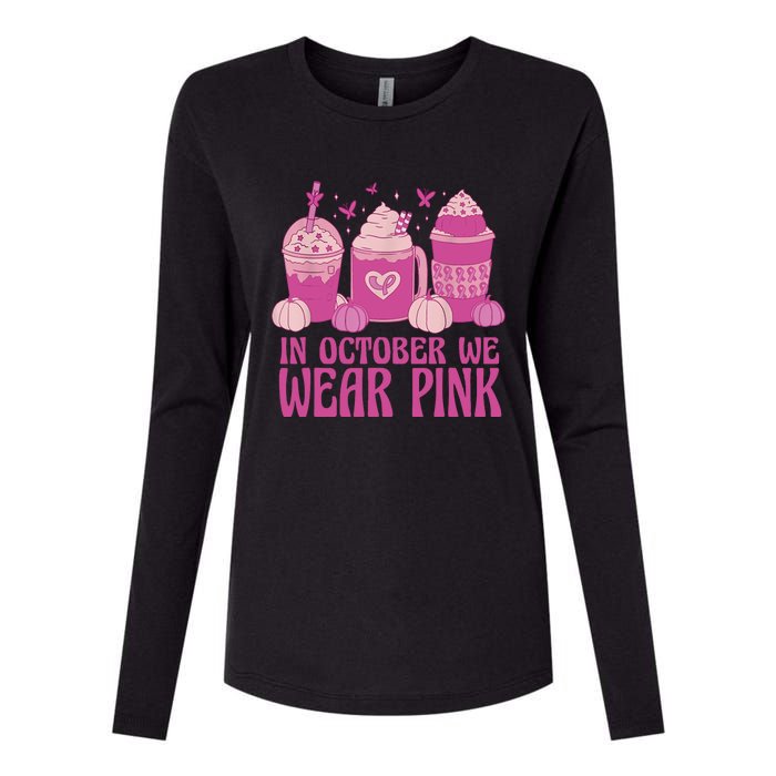 Breast Cancer In October We Wear Pink Womens Cotton Relaxed Long Sleeve T-Shirt