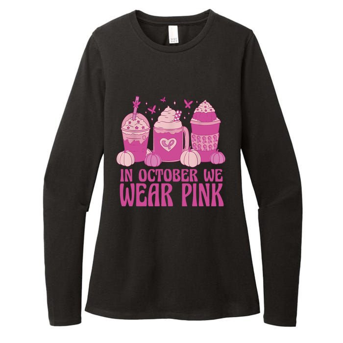 Breast Cancer In October We Wear Pink Womens CVC Long Sleeve Shirt