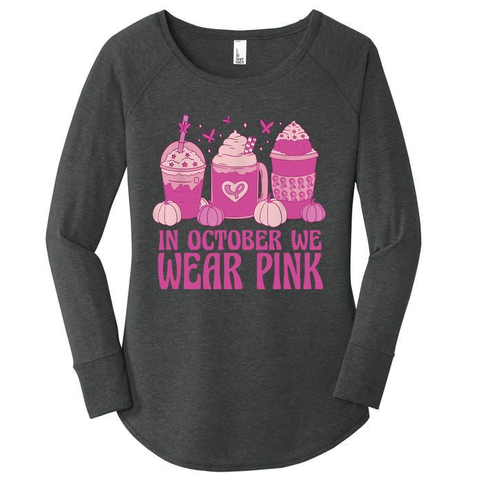 Breast Cancer In October We Wear Pink Women's Perfect Tri Tunic Long Sleeve Shirt