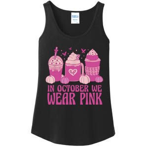 Breast Cancer In October We Wear Pink Ladies Essential Tank