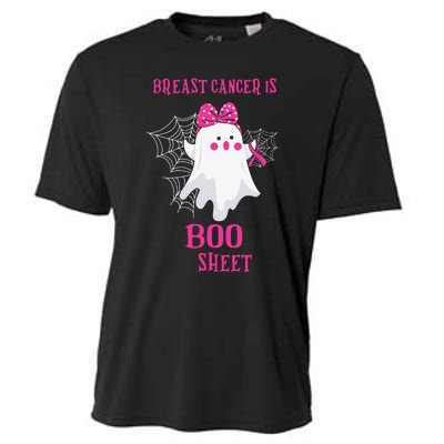 Breast Cancer Is Boo Sheet Halloween Ghost Cooling Performance Crew T-Shirt