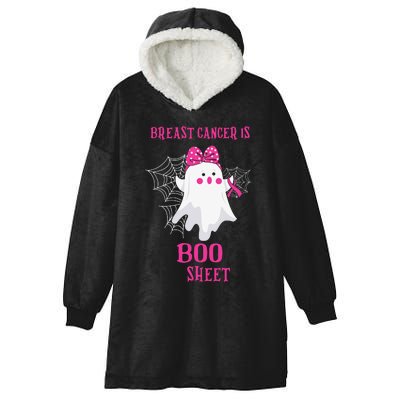 Breast Cancer Is Boo Sheet Halloween Ghost Hooded Wearable Blanket