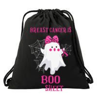 Breast Cancer Is Boo Sheet Halloween Ghost Drawstring Bag