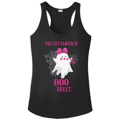 Breast Cancer Is Boo Sheet Halloween Ghost Ladies PosiCharge Competitor Racerback Tank