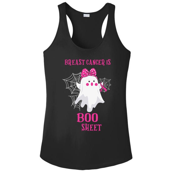 Breast Cancer Is Boo Sheet Halloween Ghost Ladies PosiCharge Competitor Racerback Tank