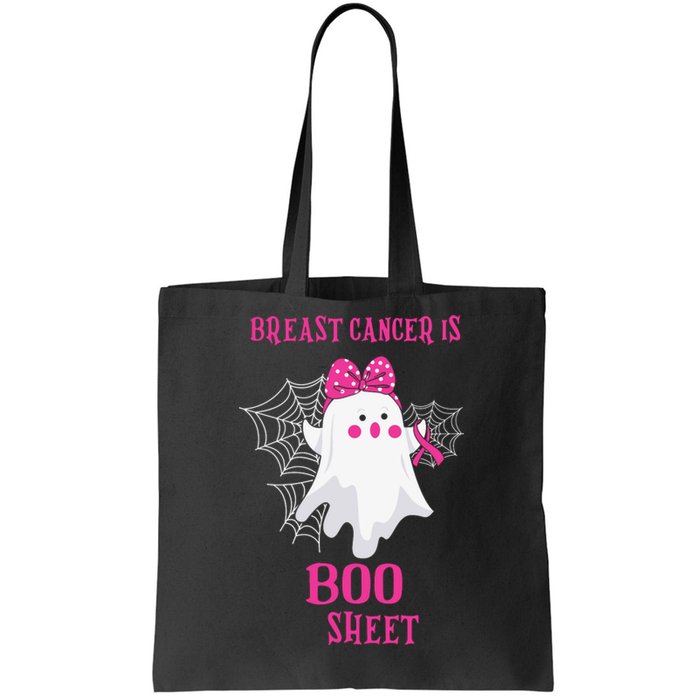 Breast Cancer Is Boo Sheet Halloween Ghost Tote Bag