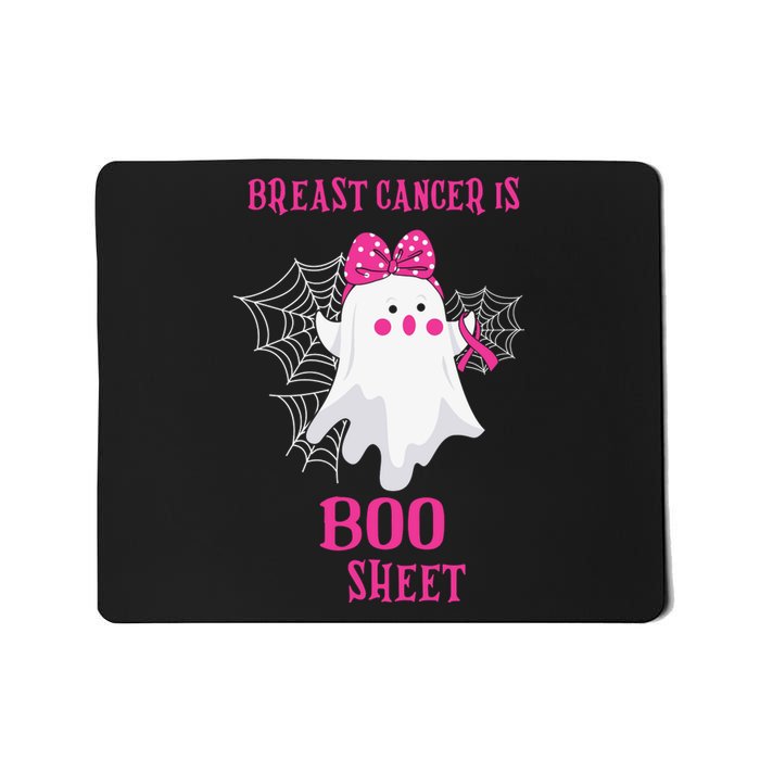 Breast Cancer Is Boo Sheet Halloween Ghost Mousepad