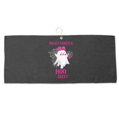 Breast Cancer Is Boo Sheet Halloween Ghost Large Microfiber Waffle Golf Towel