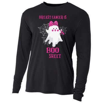 Breast Cancer Is Boo Sheet Halloween Ghost Cooling Performance Long Sleeve Crew