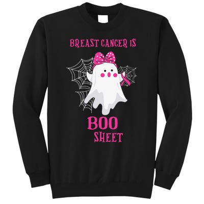 Breast Cancer Is Boo Sheet Halloween Ghost Tall Sweatshirt